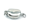 1個〜 ネックレス クラスプ 留め具 ビーンズ プレーン シンプル アクセサリーパーツ アクセパーツ 差し込み式 ネックレス ブレスレット 留め具 金具 接続部...