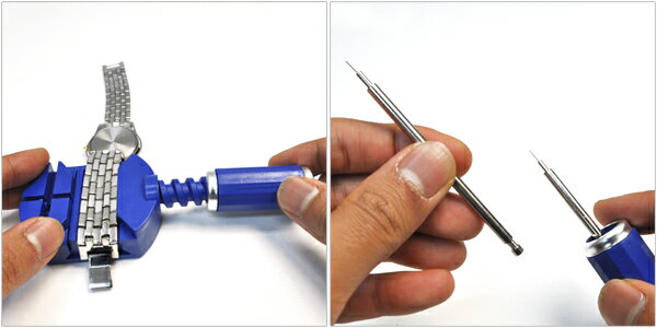 送料無料 PLATA製時計用コマ外し(Z013)専用 替えピン メタルバンド用 メタル製ベルト サイズ調整 メンテナンス 時計用工具 掃除 メール便