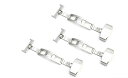送料無料 バタフライバックル 3サイズセット メンズ 16mm 18mm 20mm 腕時計 革ベルトの尾錠をメタル製のバックルに変更可能 簡単着脱 付け外し 便利 時計用部品 メンテナンス 時計用工具 男性用 ステンレス製 メール便