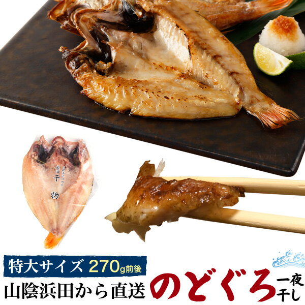 お中元 のし可能送料無料【 のどぐろ干物 270g 1枚 】山陰浜田 直送 浜田 贈答 贈り物 結婚祝い お誕生日 お土産 プレゼント ギフト のし対応可能 自宅用 冷凍 干物ギフト アカムツ ノドグロ 大 島根県 島根産