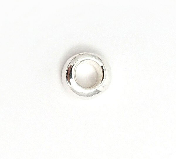 ネックレスパーツ 飾り玉 シンプルデザイン シルバー アクセパーツ アクセサリーパーツ ブレスレット ネックレス ハンドメイド 手提げ ビーズ 金属ビーズ 甲丸型