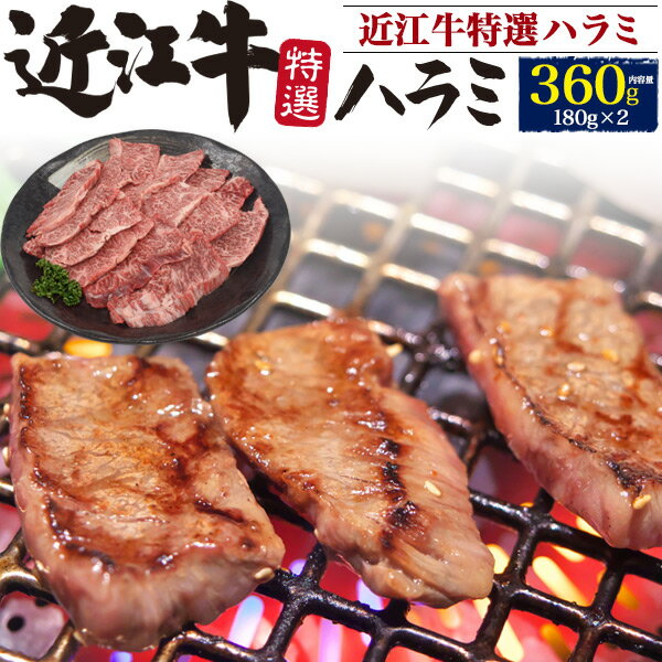送料無料 近江牛 特選ハラミ 焼肉用 360g ハラミ 牛肉 冷凍便 クール ブランド牛 三大和牛 贅沢 ギフト 高級 贈り物 黒毛和牛 焼き肉 BBQ グランピング 霜降り 国産 滋賀県産 お祝い 希少部位 バーベキュー 内祝い 日本産 熨斗 のし 景品 贈答用 直送1のサムネイル