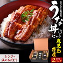 送料無料 うな丼セット 250g×2パック 鰻丼 うな丼 米つき ご飯付き レンチン 簡単 温めるだけ 2人前 2人分 うなぎ 蒲焼 鹿児島産 国産 ウナギ 国...