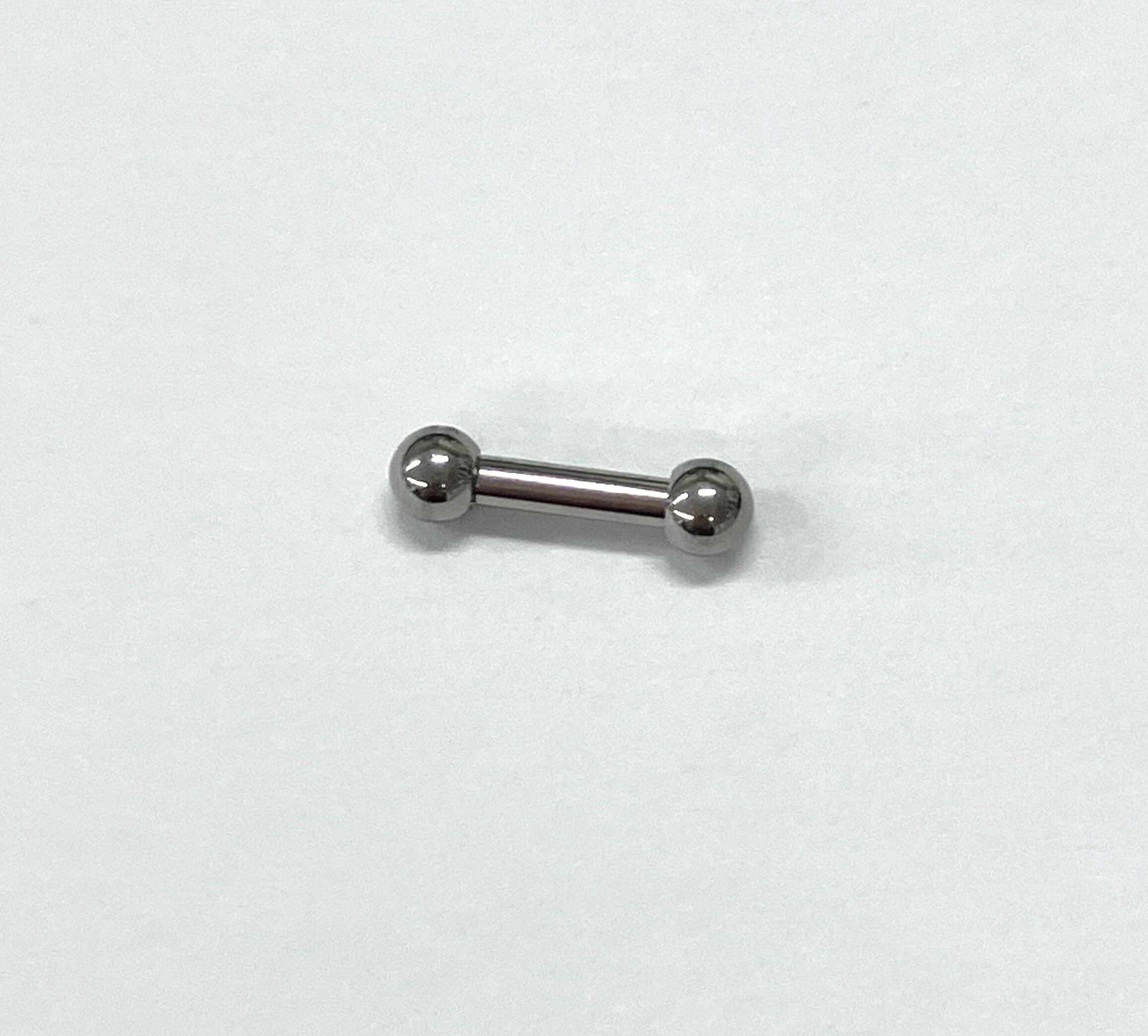 Rubellite - 在庫処分 ストレートバーベル ボディピアス [ 16～18G ][ 6mm ] シンプル 小ぶり ファーストピアス 耳 軟骨 ピアス サージカルステンレス ステンレス製 キャッチ付き おしゃれ バーベルタイプ まっすぐ 定番 無くなり次第終了 在庫処分 廃番予定商品