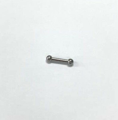 在庫処分 ストレートバーベル ボディピアス [ 14～16G ][ 7.5mm ] シンプル 小ぶり ファーストピアス 耳 軟骨 ピアス サージカルステンレス ステンレス製 キャッチ付き おしゃれ バーベルタイプ まっすぐ 定番 無くなり次第終了 在庫処分 廃番予定商品