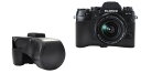 送料無料 FUJIFILM X-T1 レンズキット対応カメラケース ブラック 三脚使用可能 (合成皮革 黒色 富士フィルム フジフイルム デジカメケース カメラ...