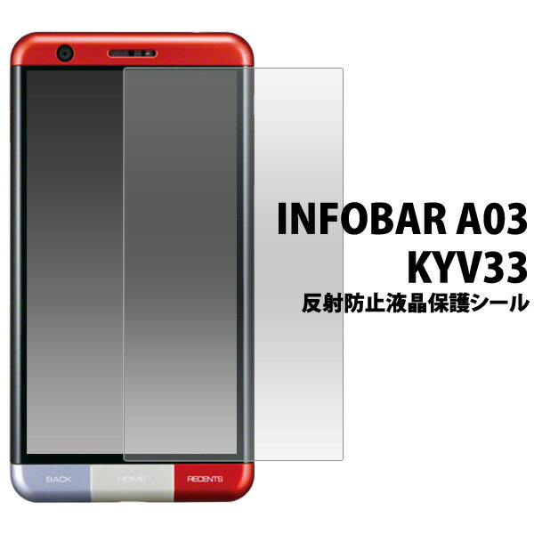 送料無料 INFOBAR A03 KYV33 用反射防止