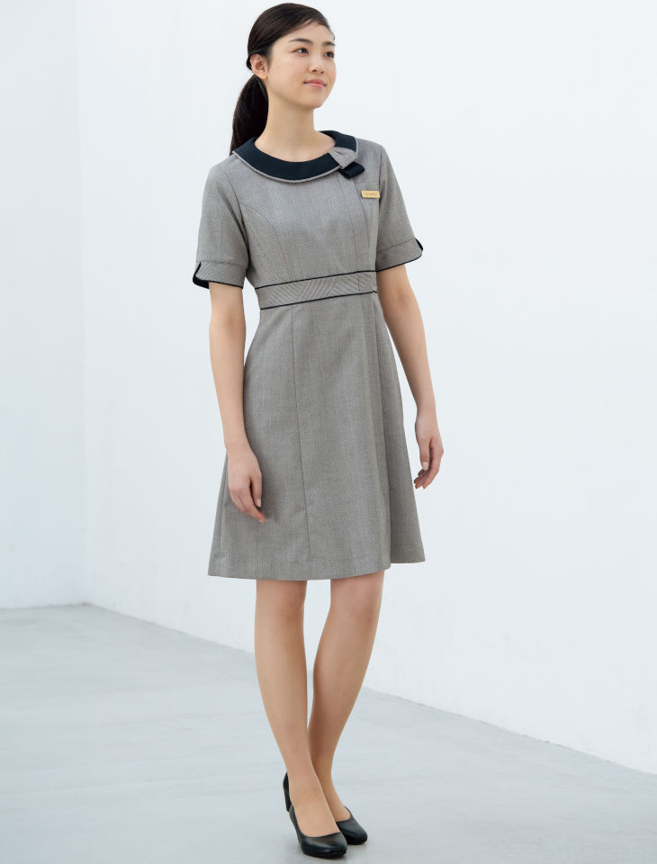 ワンピース 事務系 医療系 接客系 nuovo FOLK NUOVO オフィス制服事務服 FO25069 5号〜19号