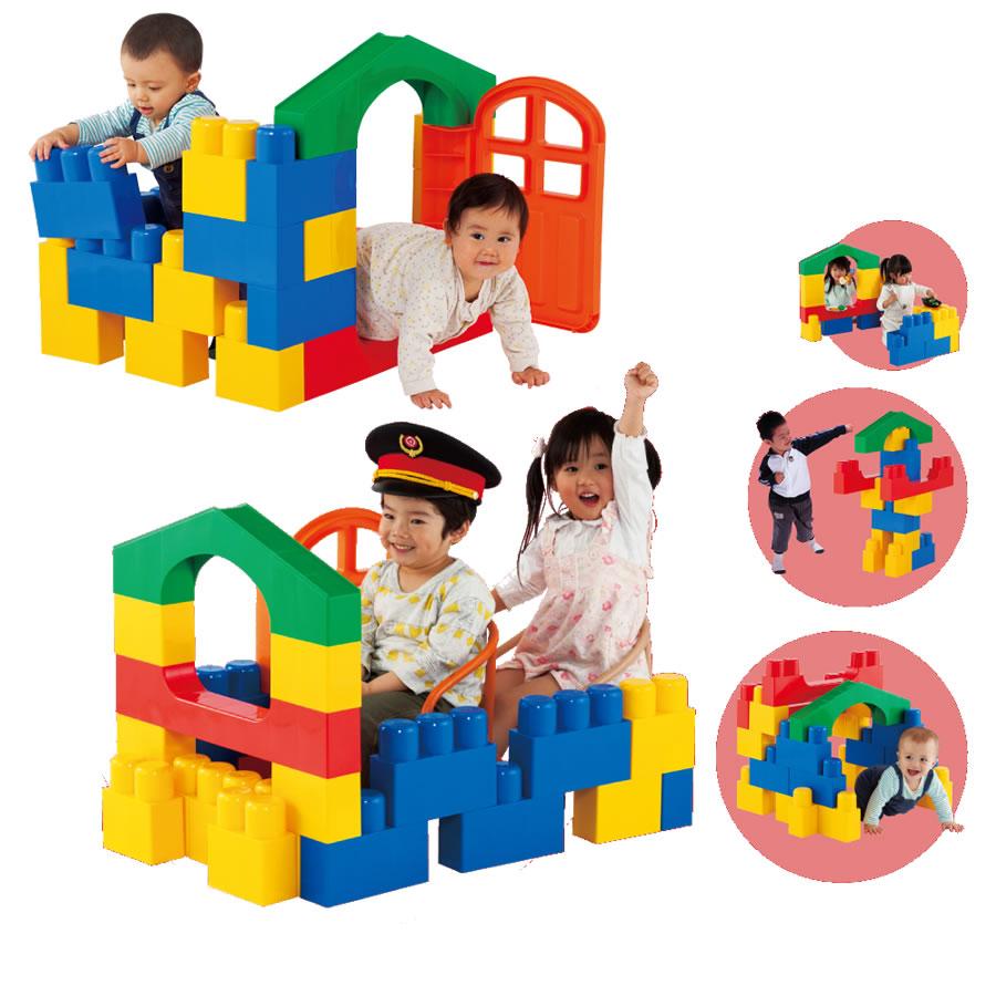 ピープル 知育玩具 知育玩具 ピープル 全身でブロック入って遊べるセット 024017 室内遊具 つみき ブロック 知育玩具