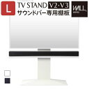 棚板 壁寄せTVスタンドV2・V3サウンドバー専用棚 Lサイズ 幅118cm テレビ台 テレビスタンド 壁よせTVスタンド 部品 パーツ スチール製 オプション...