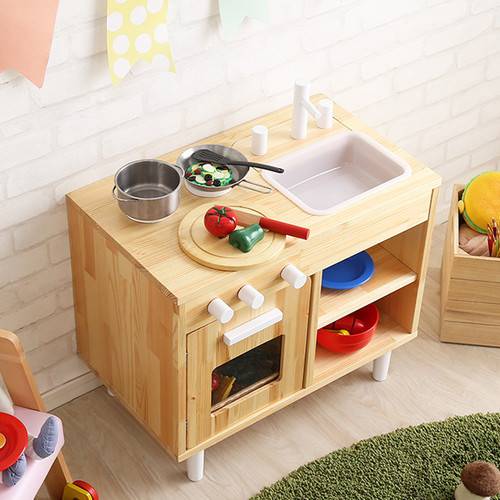あす楽 ままごとセット キッチン おままごと おもちゃ 女の子 食材 コンロ 鍋 調理器具 冷蔵庫 食器 木製 おもちゃ箱 おしゃれ 北欧 玩具箱