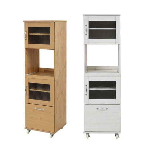 あす楽 食器棚 レンジ台 幅45 スリム 細い 薄型 隙間 すきま 収納 ラック 家具 一人暮らし 引き出し おしゃれ 北欧 安い キッチン 棚 大容量 ハイタ...