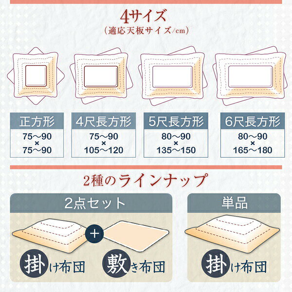 こたつ布団 単品 こたつ掛け布団 コタツ布団 布団 掛布団 かけ布団 ふとん こたつかけ グレー ブラウン [3]