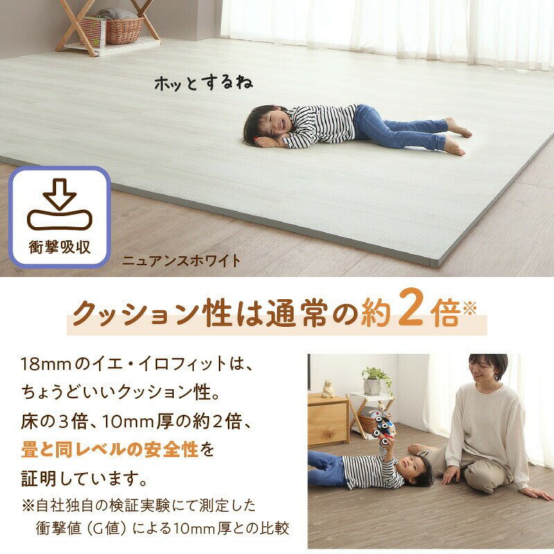 ジョイントマット フチ付き 縁 極厚 クッションフロア 子供部屋 赤ちゃん 老犬 防音 フローリング フロアマット プレイマット キッズラグ 厚手 厚め 低反発 洗える 子供 ベビー 安全 衝撃吸収 夏 保温 柔らかい 可愛い 防水 撥水 パズルマット 4.5畳 4畳半 250×250 3畳 [3]