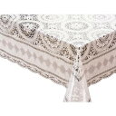テーブルクロス 洋風 すべり止め 花柄 エレガント 日本製 120cm×150cm パステル アイボリー【 テーブルマット デスクマット テーブルカバー カバー...