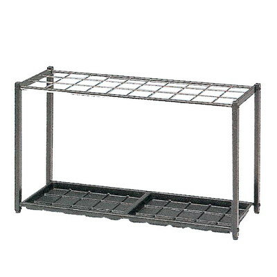 傘立て おしゃれ 北欧 業務用 アイアン ステンレス 屋外 外 さすタイプ シンプル モダン 横長 大容量 シルバー 30本 から 45本