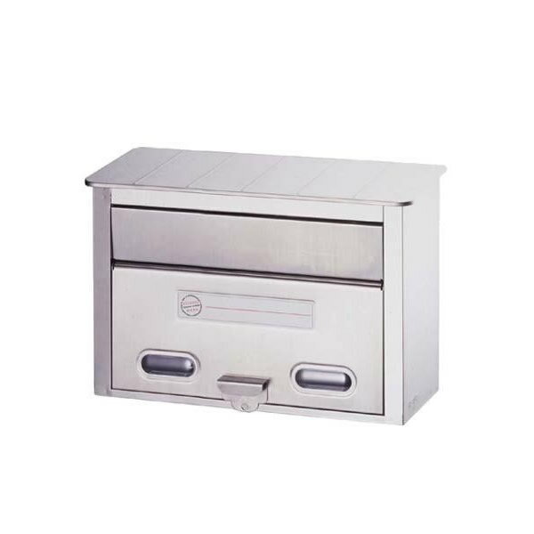 郵便ポスト ポスト 郵便受け 玄関 設置 屋外用 おしゃれ 壁掛け 壁面取付 縦型 ステンレス 防水 表札 ネームプレート シルバー シンプル 新聞受け