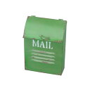 郵便ポスト ポスト 郵便受け 玄関 設置 屋外用 おしゃれ 壁掛け 壁面取付 縦型 アンティーク 北欧 アメリカン グリーン 新聞受け メールボックス