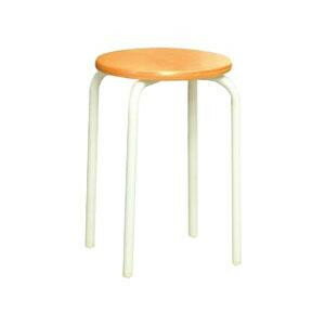 樂天商城 - パイプ椅子 スタッキングチェア オフィスチェア 会議用チェア 会議椅子 チェア イス いす スツール 事務椅子 椅子 パソコンチェア デスクチェア pc 丸 ナチュラル/アイボリー