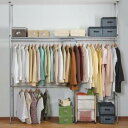 ハンガーラック おしゃれ 頑丈 丈夫 洋服掛け パイプハンガー ポールハンガー コートハンガー クローゼット 洗濯 物干し 室内干し 部屋干し 省スペース スリ...