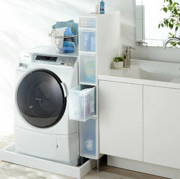 すきま収納 隙間収納 ランドリー収納 キッチン収納 洗剤 タオル ランドリーラック ランドリーワゴン サニタリー収納 収納 洗面所収納 ラック 浴室収納 ランド...