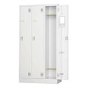 ロッカー スチールロッカー 収納 整理 職場 オフィス スチール 棚 学校 業務用 事務所 子供 ランドセル 貴重品 防犯 金庫 スリム カバン置き場 バッグ収納 荷物置き 3人用 鍵付き 施錠 盗難防止 ハンガーラック 吊り下げ 服かけ スリム 細い 縦長 掃除道具 掃除用具