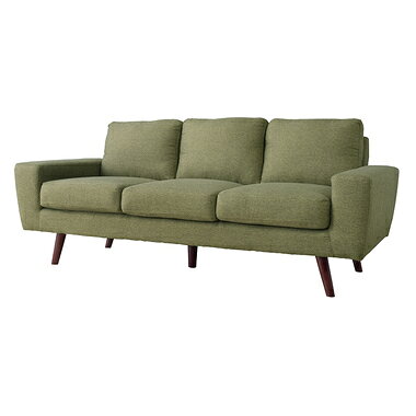 ソファー ソファ 3人掛け 長椅子 テレワーク 在宅 大きい 大人数 長い 幅広 ワイド グリーン 緑 約 幅185 奥行81 高さ80 座面高45 [2]