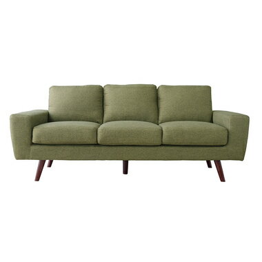 ソファー ソファ 3人掛け 長椅子 テレワーク 在宅 大きい 大人数 長い 幅広 ワイド グリーン 緑 約 幅185 奥行81 高さ80 座面高45 [3]