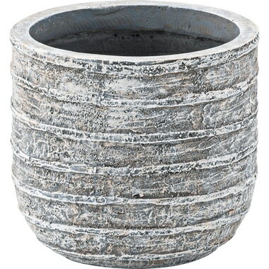 鉢カバー フラワーベース アンティーク ヴィンテージ おしゃれ シンプル レトロ 北欧 観葉植物 陶器風 約 幅25.5 奥行25.5 高さ22