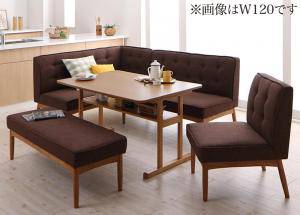 ダイニングテーブルセット 7人用 コーナーソファー L字 l型 ベンチ 椅子 おしゃれ 安い 北欧 食卓 カウチ 5点 ( 机+ソファ1+左肘ソファ1+チェア1+長椅子1 ) 幅150 デザイナーズ クール スタイリッシュ 2本脚 和モダン 高さ65 ロータイプ 低め オーク 棚 大きい