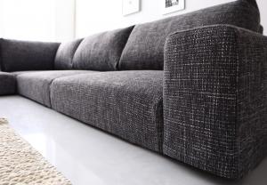 コーナーソファー コーナーソファ ソファー L字 l型 おしゃれ 安い 北欧 3.5人掛け 3.5P オットマン付き スツール 足置き 椅子 ( ソファ&オットマンセットハイタイプ3.5P ) [3]