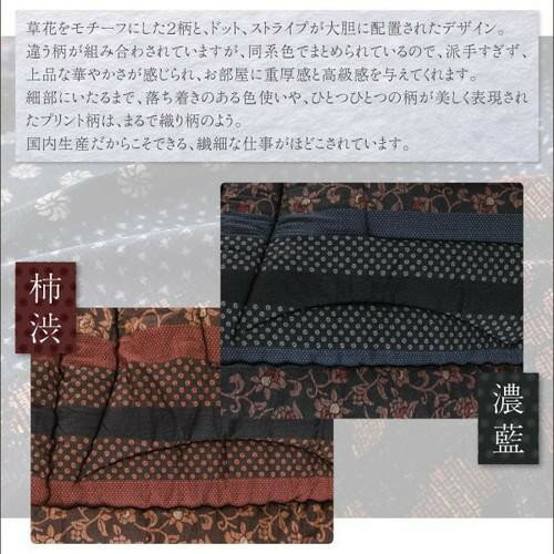 こたつ布団 掛布団 敷布団 2点セット 掛け敷きセット 上下 掛け布団 こたつマット 中敷き布団 カーペット ラグマット 絨毯 厚手 極厚 安い 5尺 長方形 90×150 天板用 赤 和室 和風 高級 青 4人 5人 6人 ワイド 家族 大きい 大型 大判 綿100 キルティング キルト 暖かい [3]