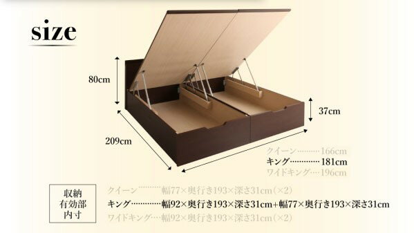 連結ベッド キング ワイド 2人 3人 4人 ...の紹介画像3