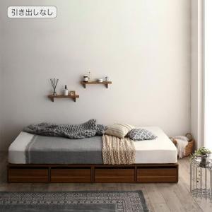 樂天商城 - セミダブルベッド 一人暮らし SD マットレス付き ベッド下収納 大容量 床下収納スペース ローベッド ロータイプ フロア 低床 低い ヘッドレス ヘッドボードなし 布団 直置き マットレス不要 フラット床板 土台 箱型 ヴィンテージ メンズ モダン レトロ