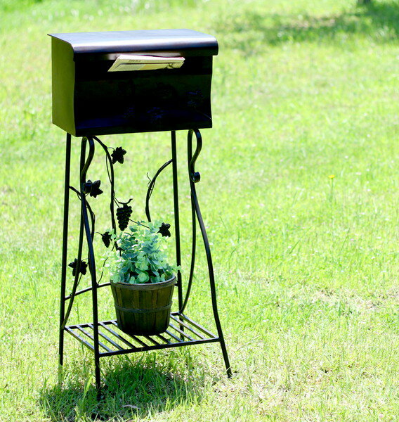 郵便ポスト 郵便受け ポスト 安い おしゃれ 北欧 レトロ アンティーク モダン A4 玄関 ブラウン 防水 屋外用 置き型 置き型ポスト スタンド スタンド型...