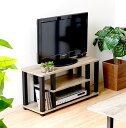 テレビ台 おしゃれ 安い 北欧 ローボード テレビボード TV台 テレビラック TVボード TVラック 収納 多い ナチュラル×ブラック 幅80 奥行30 高さ...