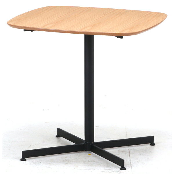 ソファーテーブル サイドテーブル パソコンデスク コーヒーテーブル ティーテーブル ベッドサイドテーブル ナイトテーブル 軽量 コンパクト 小型 小さい 小さめ 小 ミニ 一人暮らし ワンルーム ナチュラル×ブラック 幅75 奥行75 高さ72