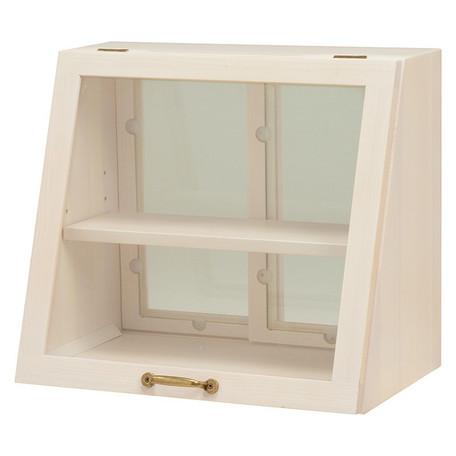 ガラスキャビネット アンティーク ガラスケース 飾り棚 ショーケース 卓上 ディスプレイ 完成品 ミニ食器棚 2段 カウンター上 ロータイプ 低い 両面 対面式...