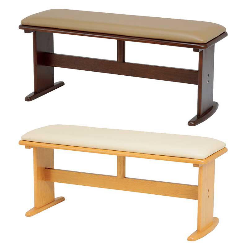 ダイニングベンチ 長椅子 ベンチ 椅子 おしゃれ 木製 安い 北欧 2人掛け 二人掛け ダイニングチェアー チェアー いす 玄関 レザー 合皮 和モダン アジア...