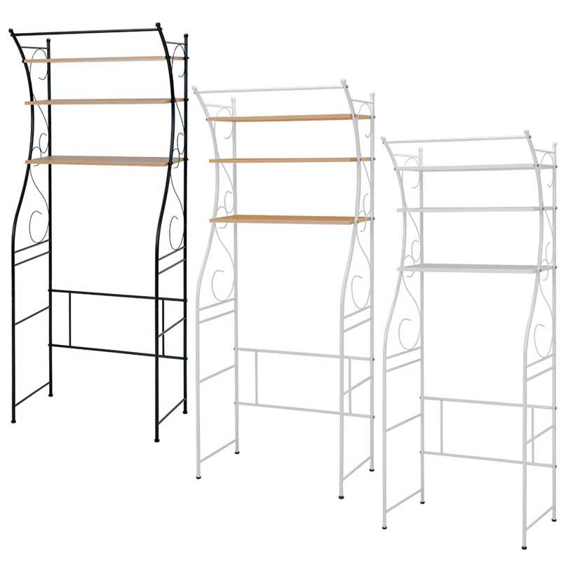 ランドリーラック 洗面所 洗濯機上 ランドリー ラック 収納 タオル スリム 薄型 サニタリー 棚 大容量 安い 脱衣所 下着 洗剤 浴室 コンパクト 省スペー...