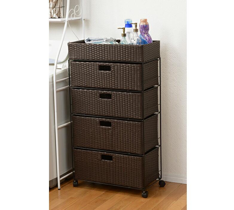 ランドリーワゴン 洗面所 キャスター ランドリー ラック キッチン 収納 タオル スリム 薄型 サニタリー ボックス 棚 大容量 安い 脱衣所 下着 洗剤 浴室...