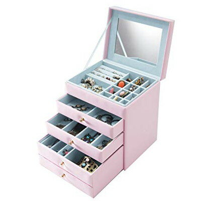 あす楽 ジュエリーボックス 大容量 おしゃれ アンティーク コンパクト ミニ ネックレス ピアス プレゼント 携帯 指輪 ジュエリーケース アクセサリーケース ...