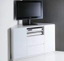 あす楽 テレビ台 おしゃれ 安い 北欧 ローボード テレビボード 収納 ハイタイプ 高い 110 コーナータイプ 角 三角 幅110 コーナー キャスター 鏡面...