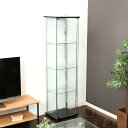 コレクションケース キャビネット ガラス ショーケース アンティーク 薄型 フィギュア ディスプレイ 棚 ディスプレイケース コレクションラック 北欧 レトロ ...