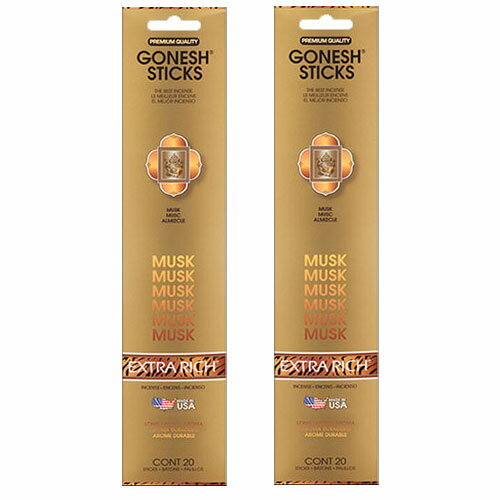 ガーネッシュ ムスク GONESH お香 スティック インセンス 40本 リラックス 癒し グッズ 香り 芳香 匂い ネコポス