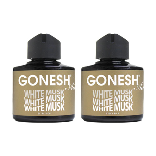 ガーネッシュ ホワイトムスク GONESH リキッド エアフレッシュナー 2個 おしゃれ 芳香剤 車 部屋 リラ..