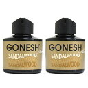 ガーネッシュ サンダルウッド GONESH リキッド 2個 エアフレッシュナー おしゃれ 芳香剤 車 部屋 リラックス 癒し グッズ 香り 芳香 匂い お香 カーフレグランス