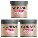 GONESH ガーネッシュ ラズベリー ゲル缶 エアフレッシュナー 3個 車 芳香剤 ジェル カーフレグランス