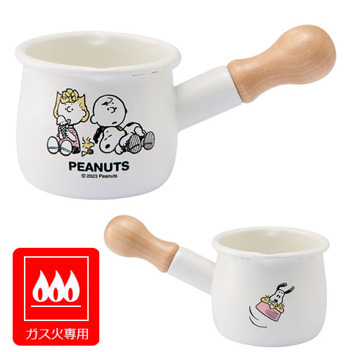 材質・仕様 本体：ほうろう用鋼板、ハンドル：天然木 サイズ 約195×105×88mm（約260g・約550ml）