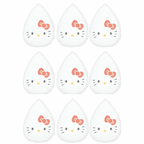 エッグパフ メイクスポンジ 3個 パフ スポンジパフ サンリオ キティ 化粧 メイク